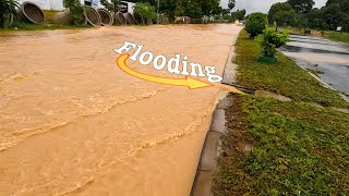 Severe Flooding Hits New Road Draining A Massive Flooded Street [upl. by Pulsifer464]