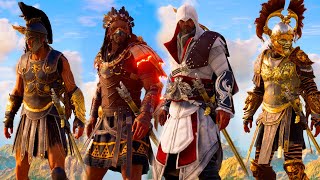 Assassins Creed Odyssey  All Legendary Armor Sets for Alexios Showcase – ALL DLC [upl. by Dorice]