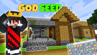 4 VILLAGE At Spawn 🤯 amp 5 BLACKSMITH 🤩  GOD SEEDS For Minecraft PE 120 HINDI [upl. by Nuoras]