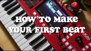 Akai Mpc Keys 37  How to Make Your First Beat [upl. by Toffey]