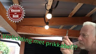 Prikverlichting voor onder het BBQ afdak [upl. by Leor]