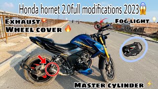 Honda hornet 20 full modificationbike modification in india honda hornet modified bike [upl. by Irep749]