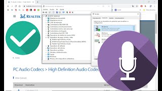 👨‍💻 Configuración de Audio 📢  🎧 Salida de sonido y micrófono 🎙️  Drivers Realtek 💿 2020 [upl. by Fidellia]