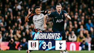 FULHAM 30 TOTTENHAM HOTSPUR  PREMIER LEAGUE HIGHLIGHTS [upl. by Onirefez]