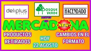 🔥MERCADONA NOVEDADES🔥CAMBIOS Y MEJORAS👉PRODUCTO RETIRADO💄DELIPLUS🍟HACENDADO🍀BOSQUE VERDE🌺MAYCA GD [upl. by Lauree]