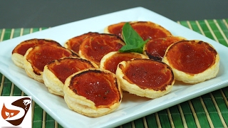 Pizzette di pasta sfoglia al pomodoro sfizioso sanck pratico e veloce – Finger food [upl. by Whipple]