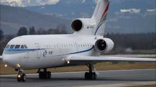 Rusjet Yakovlev Yak42 Landing at Salzburg Airport SZGLOWS [upl. by Sikorski]