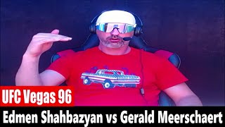 UFC Vegas 96 Edmen Shahbazyan vs Gerald Meerschaert PREDICTION [upl. by Roz]