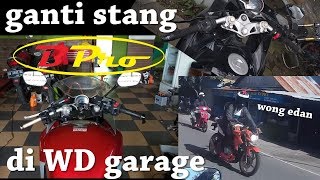 ganti stang Bpro di CBR 250 R nunduk abis [upl. by Trevar]