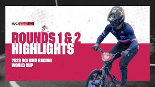 Sakarya  Rounds 1 amp 2 Highlights  2023 UCI BMX Racing World Cup [upl. by Fasa]