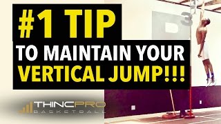 NUMBER ONE TIP To Maintain Your Vertical Jump  How to Jump Higher Vertical Jump Training [upl. by Dickens]