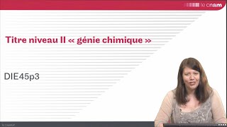 titre Cnam de niveau II en génie chimique [upl. by Durward]