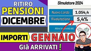 ✅ PENSIONI ➜ RITIRO DICEMBRE 2023 TREDICESIMA  SIMULATORE AUMENTI GENNAIO 2024 📈 ESEMPI IMPORTI [upl. by Eirojam]