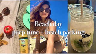 BEACH DAY  SKIN PREP  BEACH PACKING [upl. by Halihs]