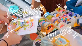 packing 900 shop orders or trying to ✩ home studio vlog [upl. by Twitt]