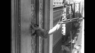 Harold Lloyd in Feet First 1930  The Climbing Scene Part 2 [upl. by Nyleak]