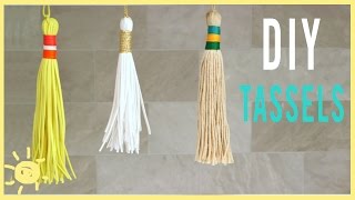 DIY  How To Make Tassels Perfect for Back to School [upl. by Mavis]