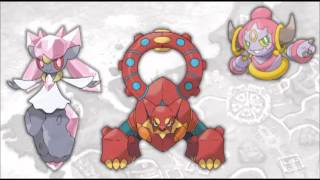 Pokemon X and Y  Event Legendary Trio Diancie Hoopa Volcanion Fanmade [upl. by Ayhay]