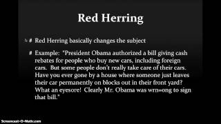 Red Herring vs Straw Man [upl. by Welch]