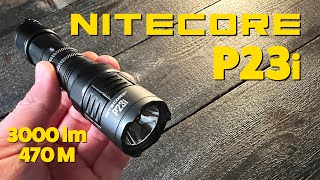 Wait till you see the beam from this long throw TAC light  Nitecore P23i Review amp Beam Test [upl. by Oiralednac602]