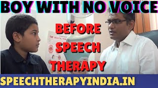 SLP Sanjay Kumar Before Functional Aphonia Therapy  Voice Therapy  Mombasa Kenya Africa [upl. by Gurolinick]