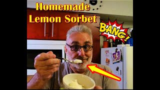 Food For Thought quotHomemade Lemon Sorbet using my Cuisinart Icecream Makerquot Link Below [upl. by Haneehs514]