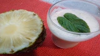 Kefir suco de kefir com abacaxi e hortelã delicia KEFIRDELEITE [upl. by Adranoel]