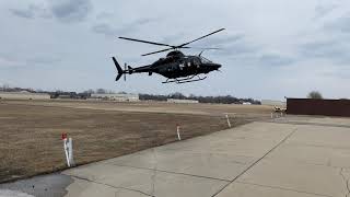 Helicopter approach to landing on helicopter dolly [upl. by Noicnecsa37]