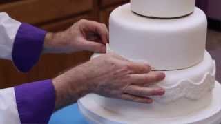 How to Make Your Own Fondant Wedding Cake  Part 1  Global Sugar Art [upl. by Junie]