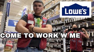 A DAY IN A LIFE AS A LOWES EMPLOYEE [upl. by Ilime315]