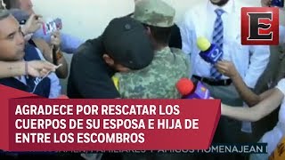 Familiar de víctimas por sismo en Jojutla conoce a su héroe militar [upl. by Attwood244]