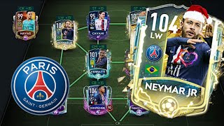 PSG Paris SaintGermain Best​ Special Squad 2020  Fifa Mobile F2P  Squad Builder Special Version [upl. by Henleigh]