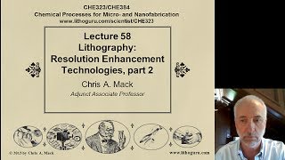 Lecture 58 CHE 323 Lithography RET part 2 [upl. by Hermia526]