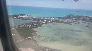 A Spectacular view of the Turks and Caicos Islands beforing landing at Providenciales Airport [upl. by Tacita977]