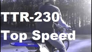 TTR 230 Top Speed Using GPS [upl. by Pip]