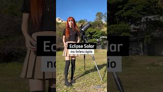 ✨Eclipse Solar Anular no Telescópio ✨ [upl. by Perpetua]