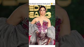 Alia bhatt western look good ☺but saree wow🤩✨shortsviral bollywood lovesong shortsfeed love [upl. by Aerdnas]