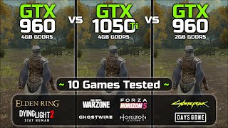 GTX 960 4GB vs GTX 1050 Ti vs GTX 960 2GB  10 Games Tested [upl. by Anialem]