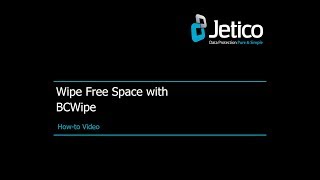 How to Wipe Free Space with BCWipe [upl. by Brocklin754]