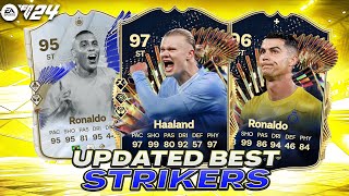 UPDATED😱TOP 10 BEST STRIKERS IN EA FC 24 ULTIMATE TEAM [upl. by Lamp]