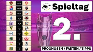 2 Spieltag 3 Liga 2425 alle Spiele Prognosen  Fakten  Tipps  Ergebnis  Analysen  Liga 3 [upl. by Nelaf678]