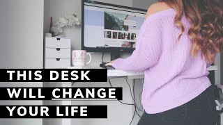 Anthrodesk standing desk review amp demo 🖥💻 [upl. by Notsob]