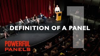 How to Moderate a Panel Discussion Definition of a Panel Video 1 4mins [upl. by Ravel]