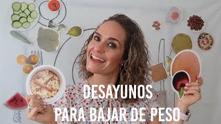 Los 5 Mejores Desayunos Para Bajar De Peso ‼️🥑🍳🥕🍓 [upl. by Wsan650]