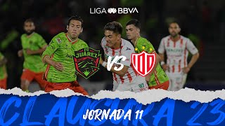 Empate en la Frontera  Resumen FC Juárez vs Necaxa  Liga BBVA MX  Clausura 2023 [upl. by Jonna]