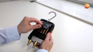 testo 550 Refrigeration Manifold  Step 1  How To Start The Device [upl. by Hillman]