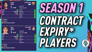 FIFA 21 SEASON 1 CONTRACT EXPIRY PLAYERS [upl. by Silvia448]