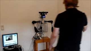 Humanoid robot imitating human arm movements [upl. by Olsen]