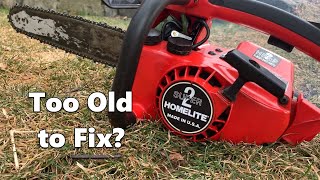 Homelite Super 2 Chainsaw  Carburetor Rebuild and Tuneup [upl. by Phia]