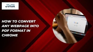 How to Convert Any Webpage into PDF Format Using Chrome [upl. by Notsirhc]